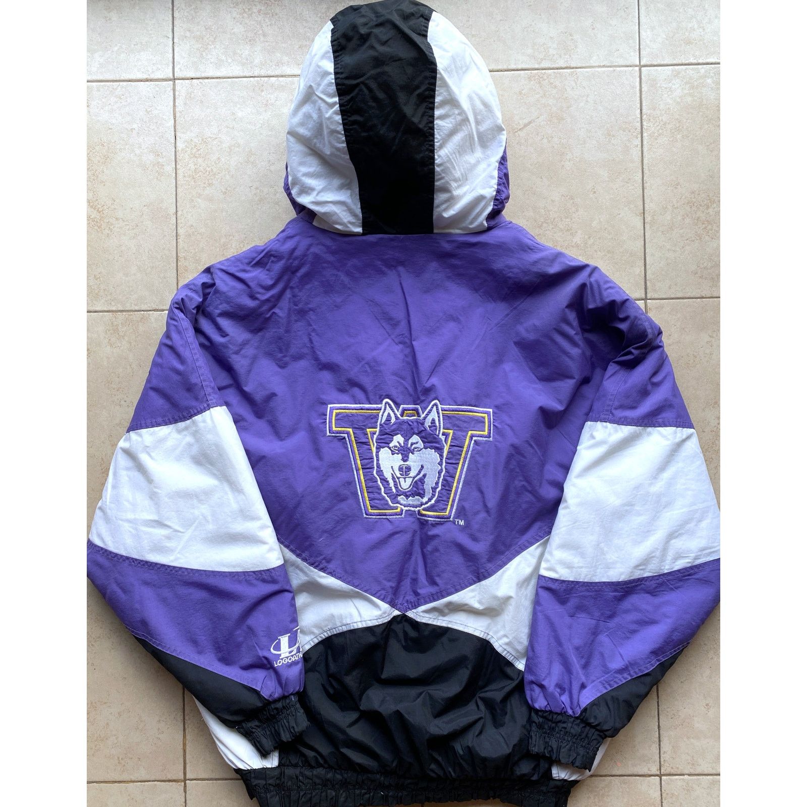 NCAA × Starter UW Huskies 90s LOGO ATHLETIC puffer XL Washington NCAA vtg Size US XL / EU 56 / 4 - 6 Thumbnail
