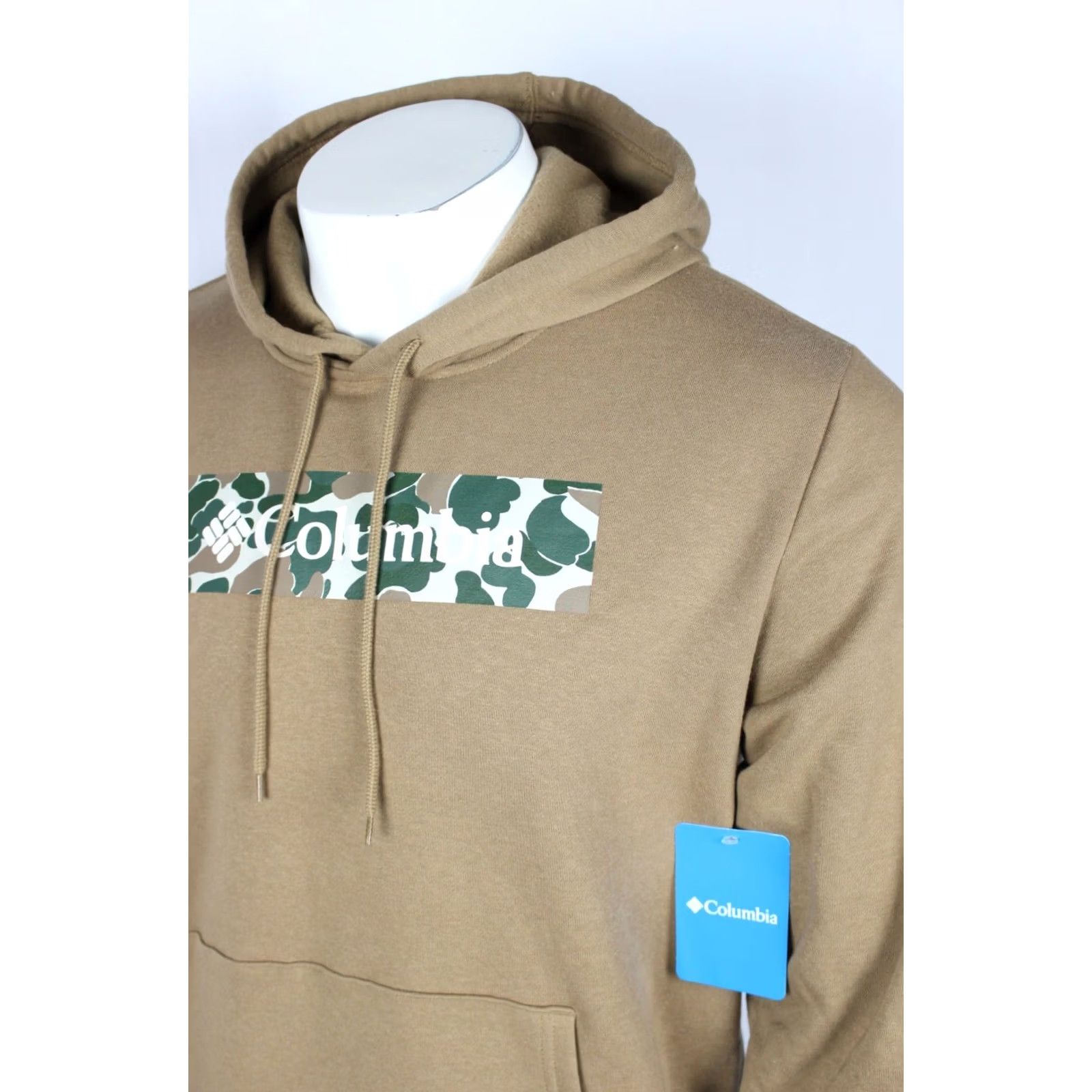 Vintage Columbia Men's Camo Graphic Hoodie Fleece Sweatshirt M Medium Brown Size US M / EU 48-50 / 2 - 4 Thumbnail