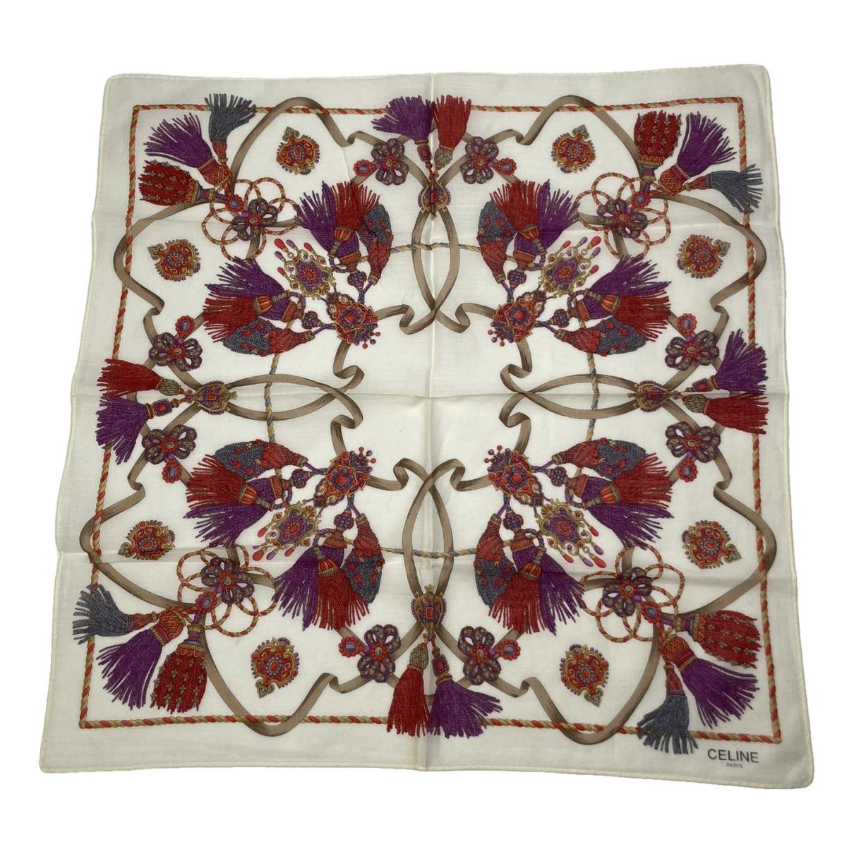 Celine Multicolour Silk Scarf Size ONE SIZE - 1 Thumbnail