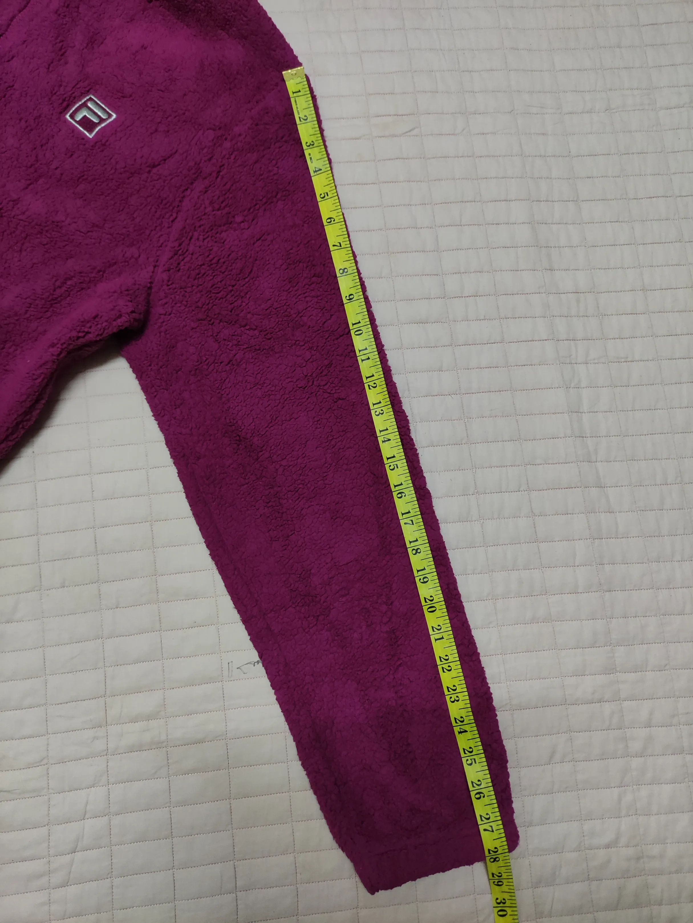 Fila FILA Sherpa Fleece Zip-Up Hoodie Magenta Size US XL / EU 56 / 4 - 14 Thumbnail