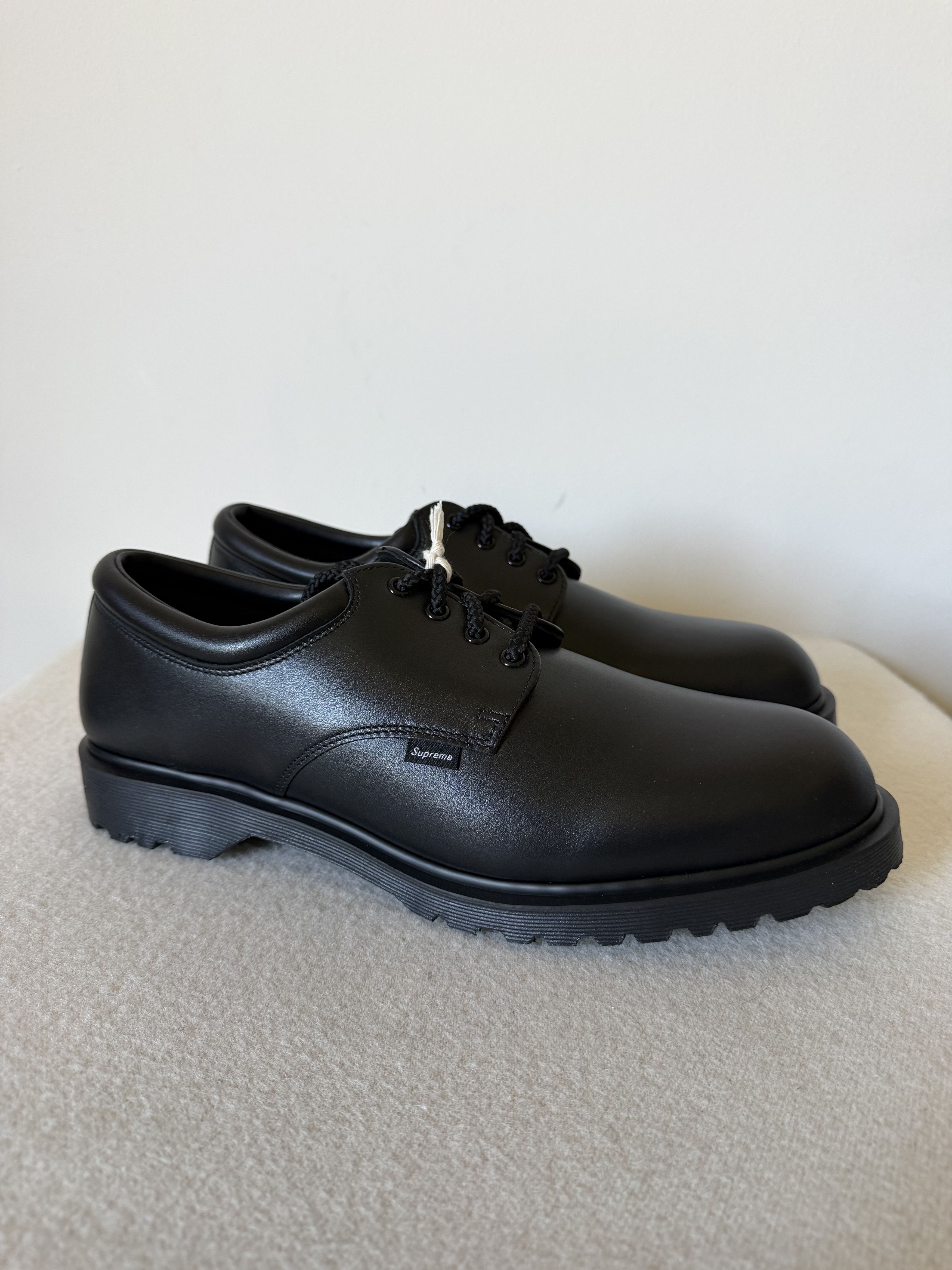 Dr. Martens × Supreme Supreme Dr. Martens Postal 4 Eye Shoe in Black Size US 14 / EU 47 - 1 Thumbnail