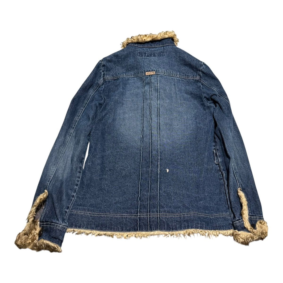 Billabong Y2K Billabong Sherpa Denim Jacket Women's Medium Size M / US 6-8 / IT 42-44 - 4 Thumbnail