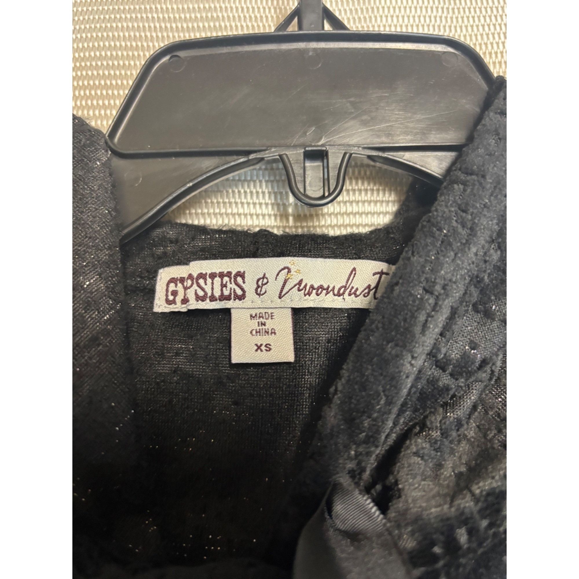 Other Gypsies & Moondust Juniors' Burnout Velvet Hooded Tunic, Bl Size XS / US 0-2 / IT 36-38 - 7 Thumbnail
