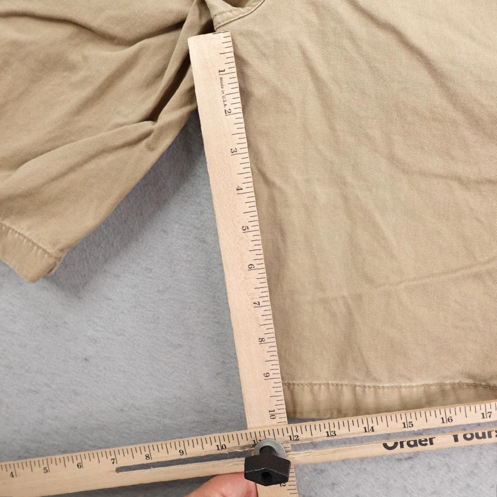 Ralph Lauren VINTAGE Ralph Lauren Cargo Shorts Mens 31 Khaki Denim & Supply Military Twill Utility Short Size US 31 - 7 Thumbnail