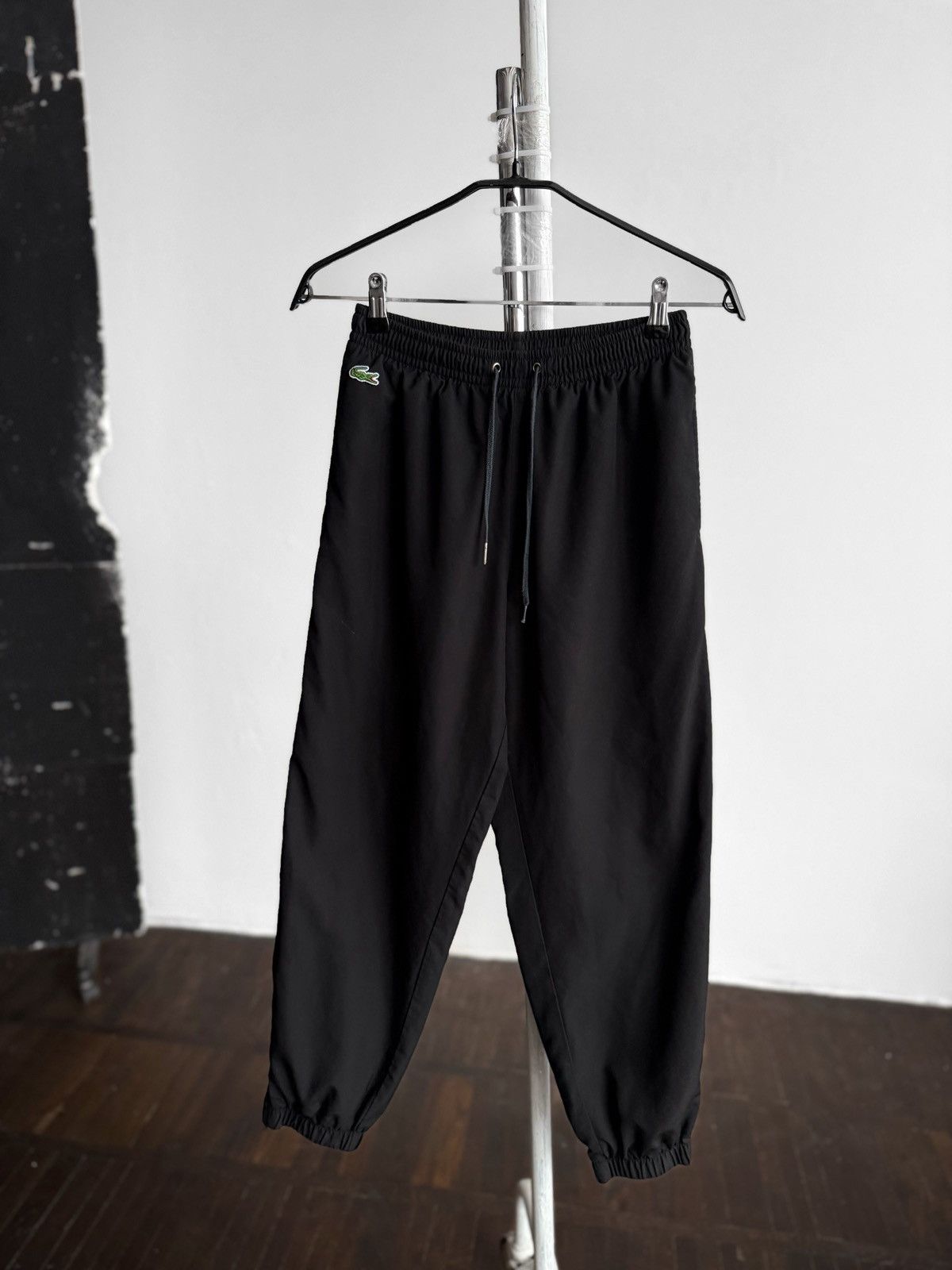 Lacoste Lacoste Mens Black Pants Joggers Elastic Waist Drawstring Size US 30 / EU 46 - 1 Thumbnail
