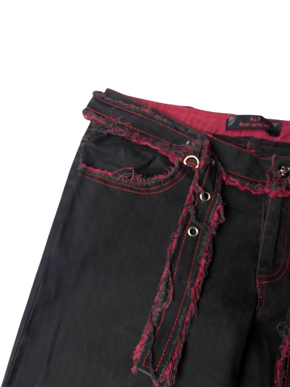 Hysteric Glamour 2000's Gothic Lolita Punk Bondage Laced Up Pants Size US 26 / EU 42 - 4 Thumbnail