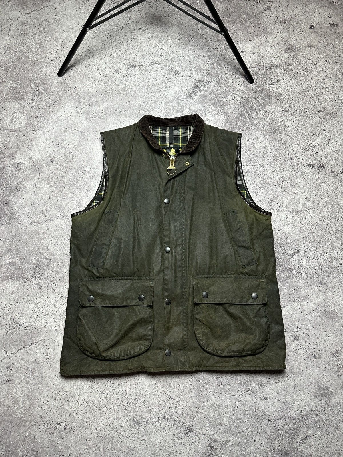 Barbour Nice❗️Vintage Barbour Distressed Wax Vest Jacket | Grailed