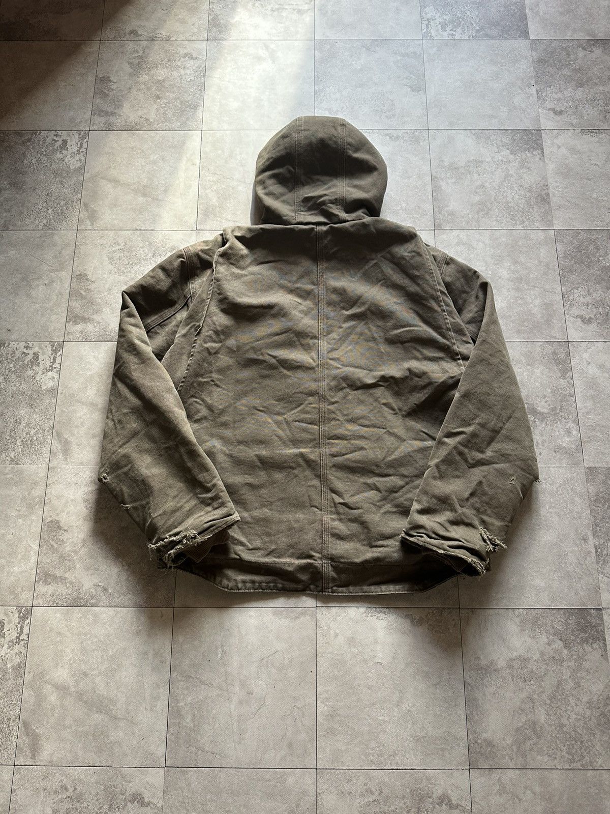Carhartt Carhartt Detroit Sierra Sherpa Lined Work Jacket Hooded Sz L Size US L / EU 52-54 / 3 - 10 Thumbnail