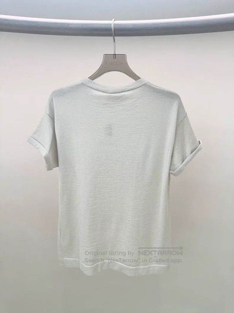 Brunello Cucinelli Brunello Cucinelli Beige T-Shirt Size S / US 4 / IT 40 - 2 Thumbnail