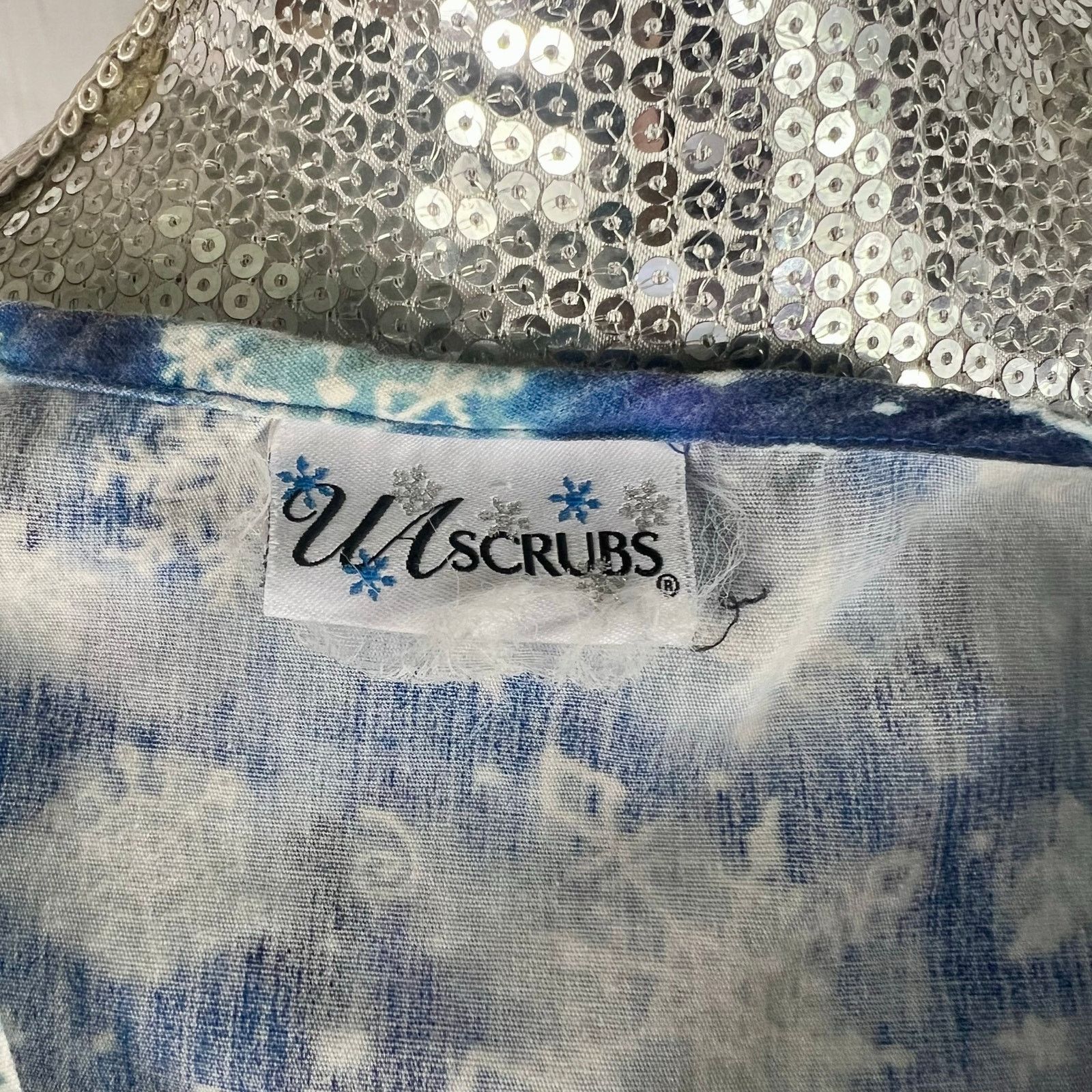 Other UA Scrubs Winter Snowflake Small Top Pants Pockets Nursing Size S / US 4 / IT 40 - 9 Thumbnail