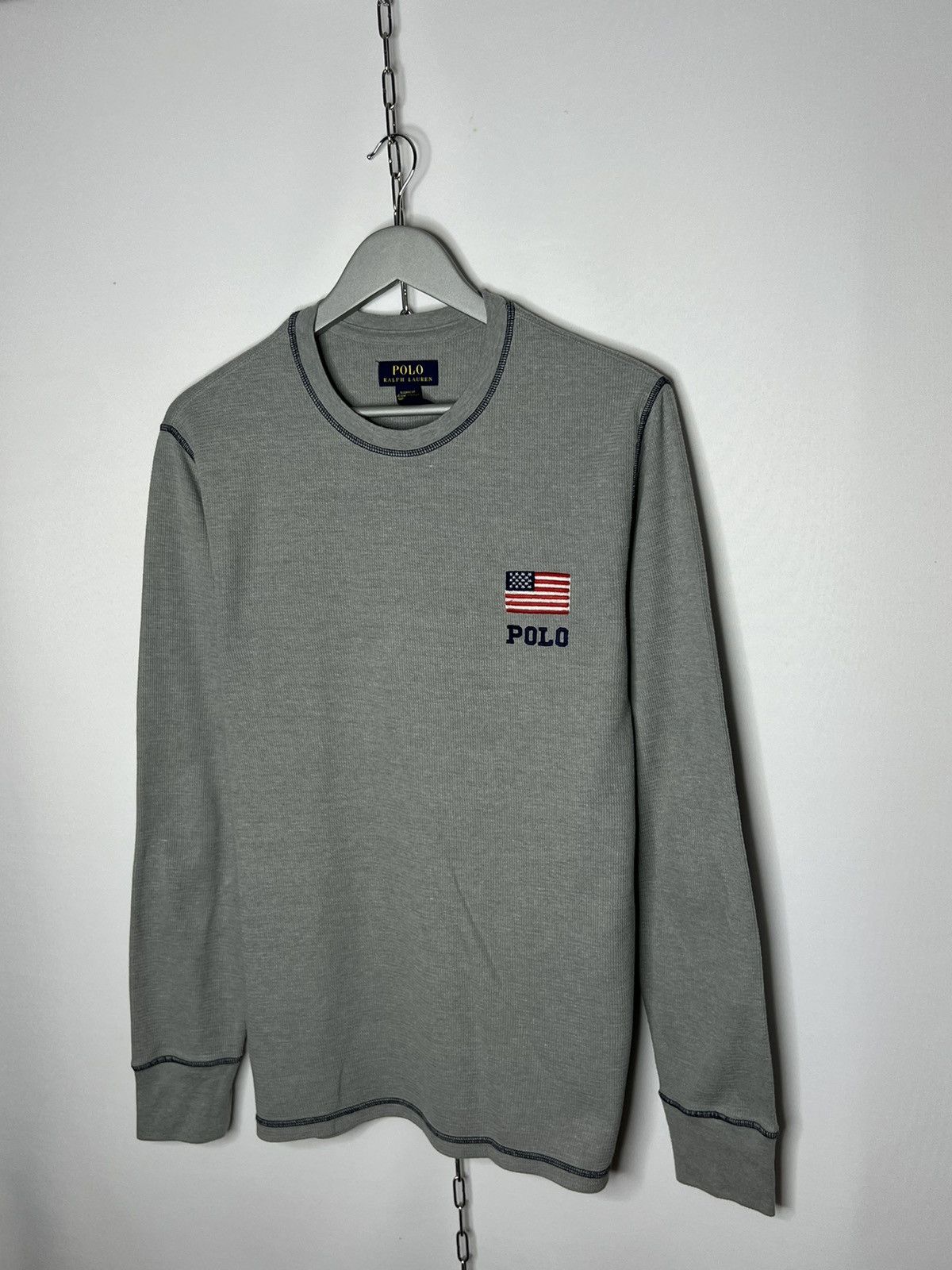 Other 🇺🇸 Polo Ralph Lauren Luxury USA Flag Sweatshirt Long Sleeve 🇺🇸 Size US M / EU 48-50 / 2 - 2 Thumbnail