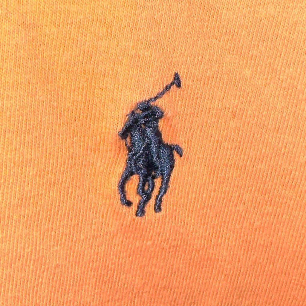 Polo Ralph Lauren 90s Polo Ralph Lauren University Orange Cotton S/S T-Shirt S Size US L / EU 52-54 / 3 - 3 Thumbnail