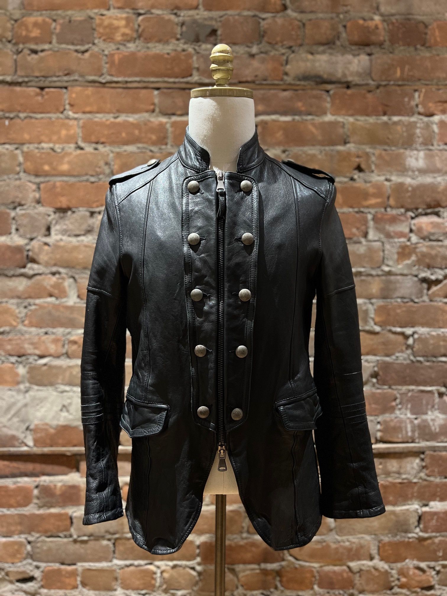 Other EMPRESA “Military Officer” Leather Jacket Size US M / EU 48-50 / 2 - 1 Thumbnail