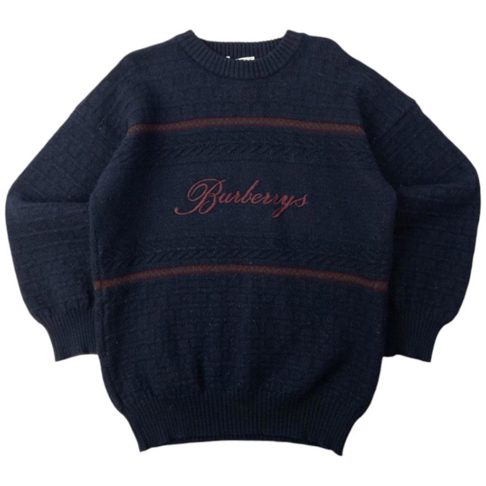 Burberry Vintage Burberry Embroidered Knit Jumper Size S Size US S / EU 44-46 / 1 - 1 Thumbnail