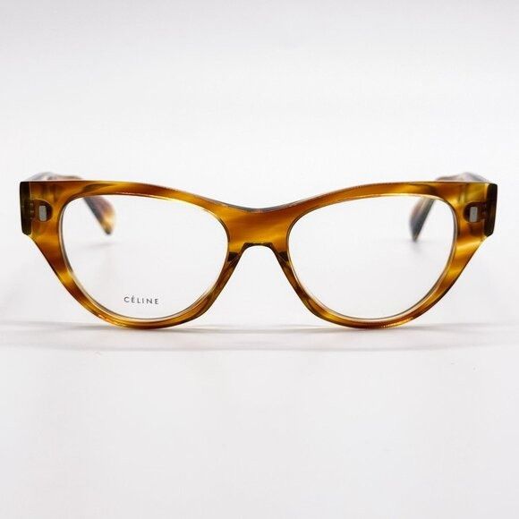 Celine NEW CELINE EYEGLASSES CL50012I 056 HAVANA WOMEN EYEWEAR Size ONE SIZE - 3 Thumbnail