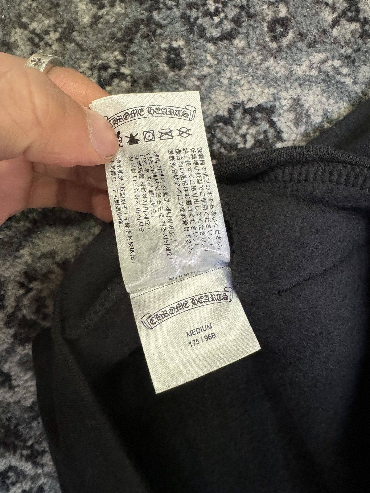 Chrome Hearts New Chrome Hearts Black & Gold Glitter Script Hoodie Size US M / EU 48-50 / 2 - 8 Thumbnail