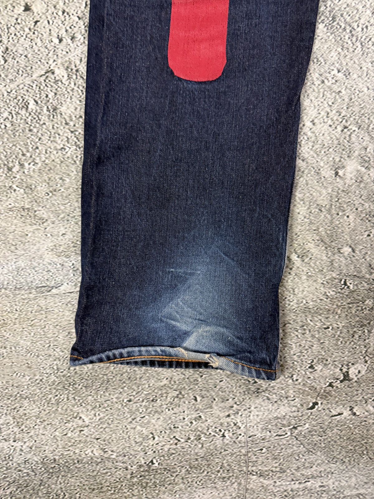Evisu Evisu jeans daicock big logo red selvedge denim Size US 34 / EU 50 - 3 Thumbnail