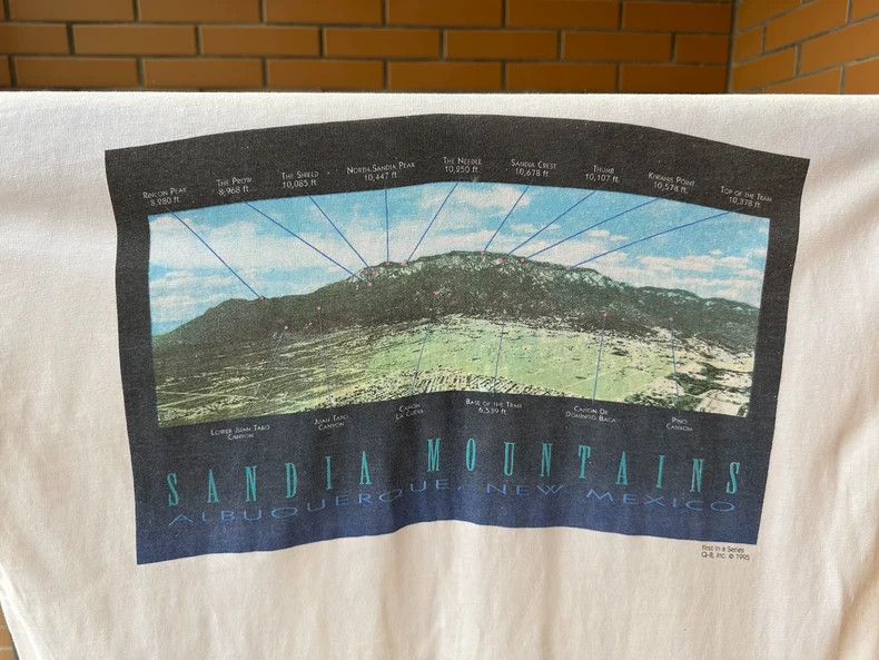 Vintage Vintage Tee 1995 Sandia Mountains 2505-Nextarrow Size US XL / EU 56 / 4 - 3 Thumbnail