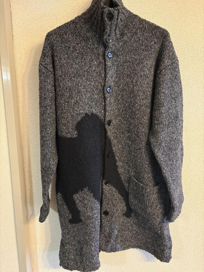 Yohji Yamamoto POUR HOMME 15aw dog pattern long knit HQ-K87-182 Size US L / EU 52-54 / 3 - 1 Thumbnail