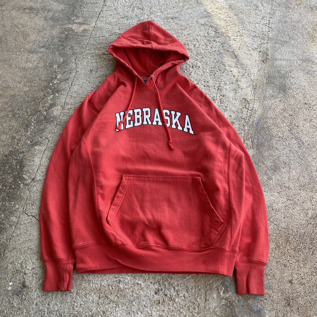 Champion × Vintage Vintage Y2K Nebraska Cornhuskers College Red Hoodie Size US S / EU 44-46 / 1 - 3 Thumbnail