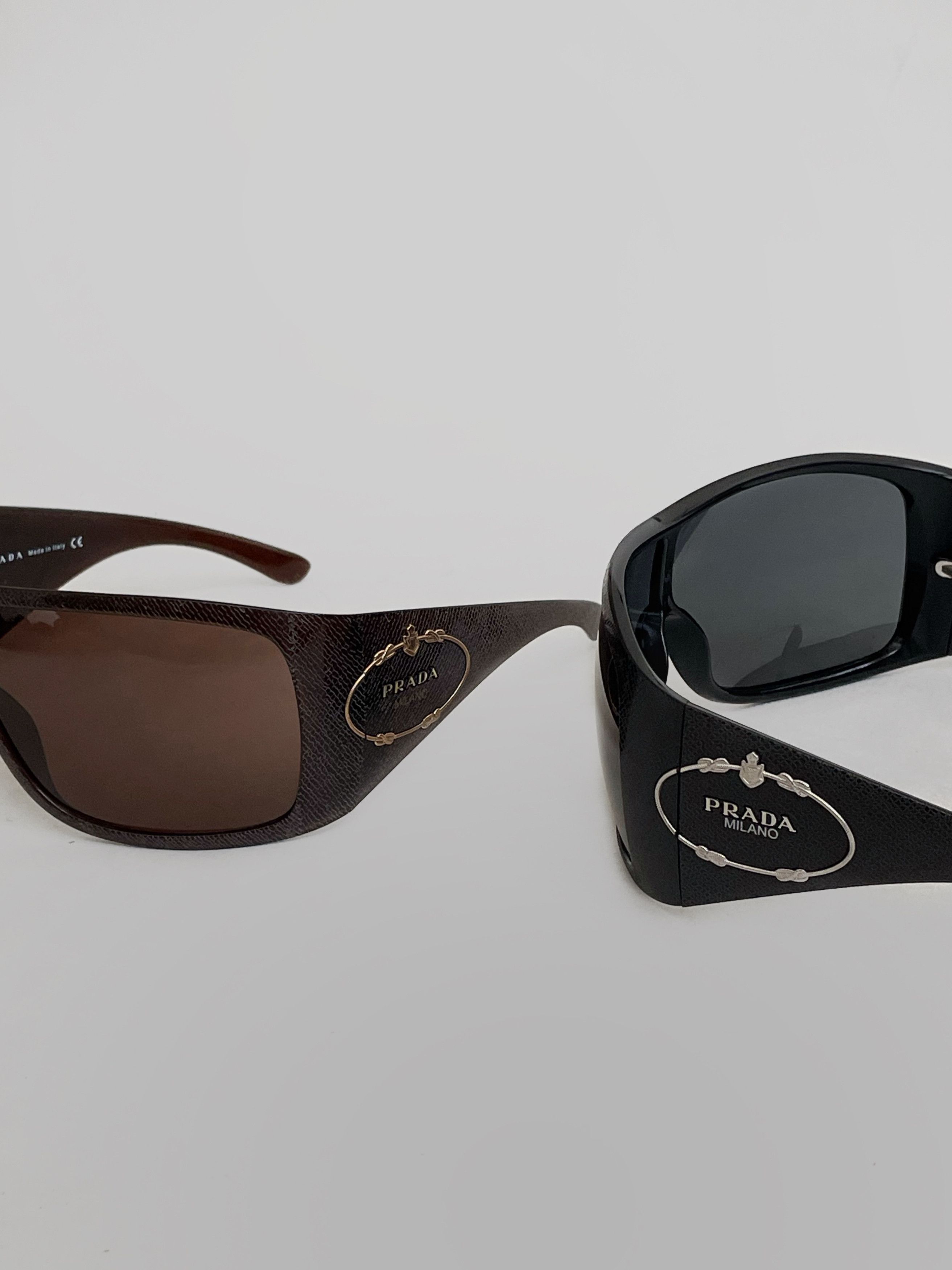 Prada Archive Prada Black Sunglasses Musk 2000s Size ONE SIZE - 11 Thumbnail