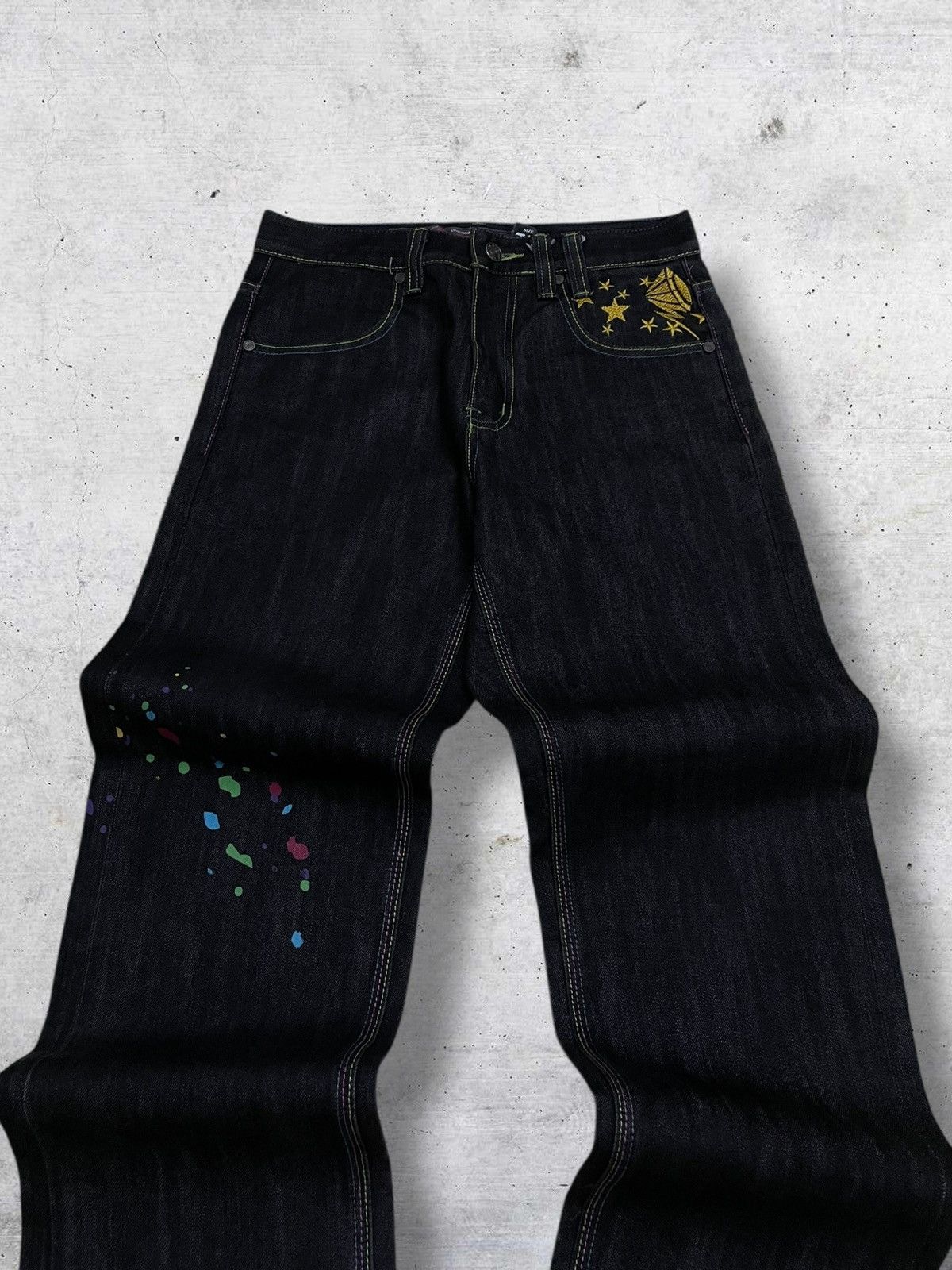 Hysteric Glamour VINTAGE OG JAPAN DOUBLE D STREETWEAR ORIGINAL SPLASH DENIM Size US 28 / EU 44 - 4 Thumbnail