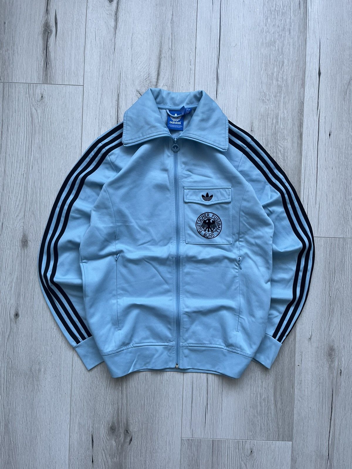 Adidas × Vintage Vintage 90s Adidas Germany Soccer Track Zip Sweatshirt Y2K Size US M / EU 48-50 / 2 - 1 Thumbnail