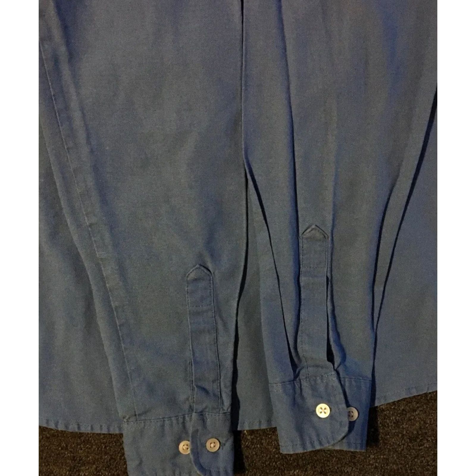 Dickies VINTAGE Dickies Work Shirt Long Sleeve M Blue 90s Biker Trucker Grunge Punk Retro Logo Pocket Shirt Mens Size US M / EU 48-50 / 2 - 5 Thumbnail