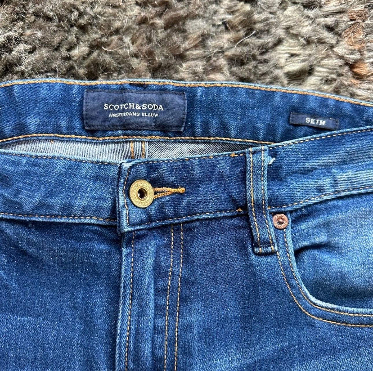 Scotch & Soda Scotch & Soda Slim Skinny Fit Men's Jeans Size US 31 - 7 Thumbnail