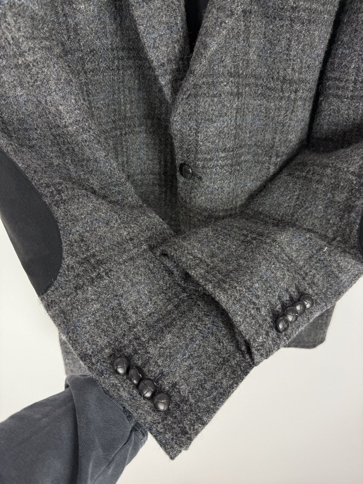 Harris Tweed Yves Gerard Harris Tweed Wool Check 2 Button Blazer Jacket Size US L / EU 52-54 / 3 - 5 Thumbnail