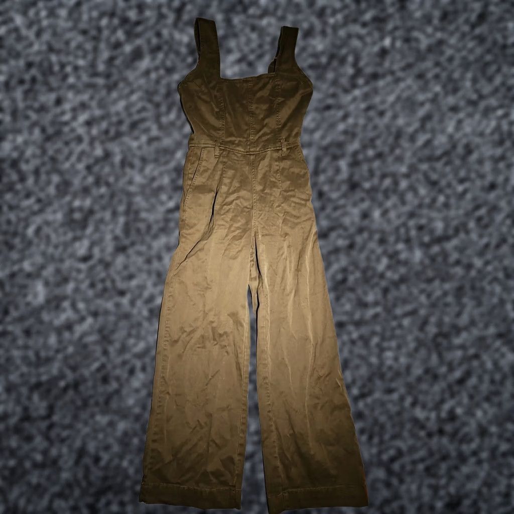 DL1961 DL1961 OVERALLS WOMENS S GREEN FERJA STRAIGHT LEG JUMPSUIT Size 28" / US 6 / IT 42 - 1 Thumbnail