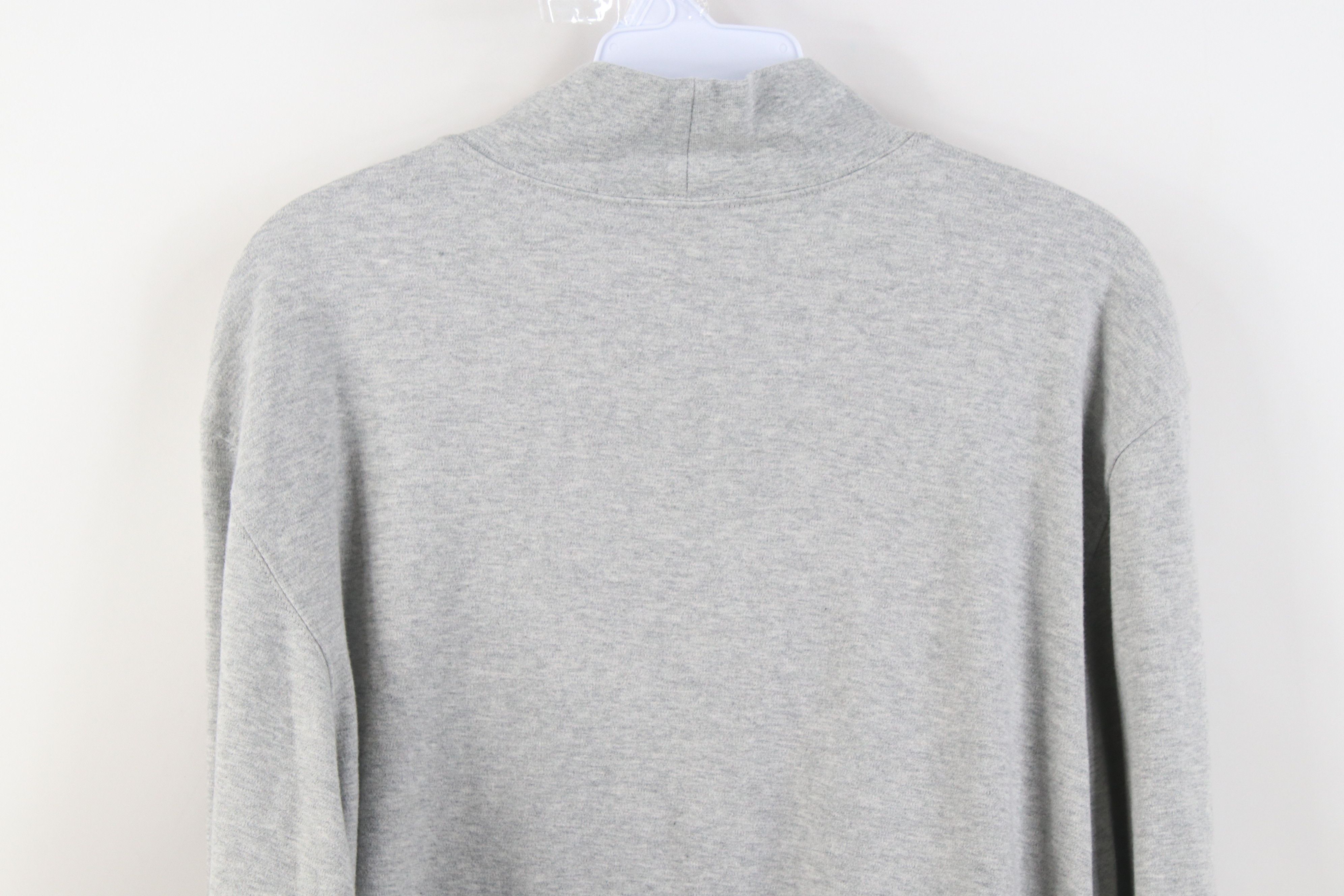 L.L. Bean Vintage Y2K LL Bean Mock Neck Long Sleeve T-Shirt Gray Size US M / EU 48-50 / 2 - 9 Thumbnail