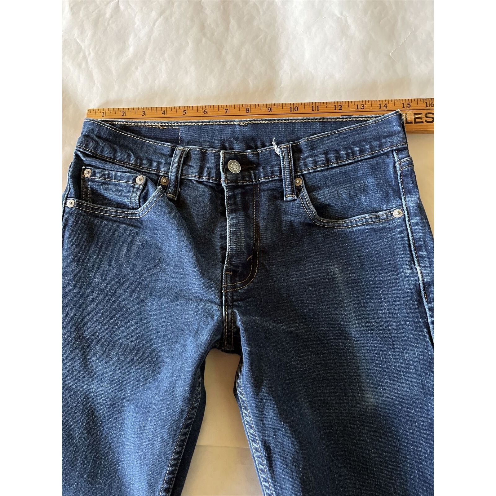 Levi's Levi’s 511 Jeans Mens 29x31 Blue Slim Dark Wash Denim Cotton Size US 29 - 3 Thumbnail