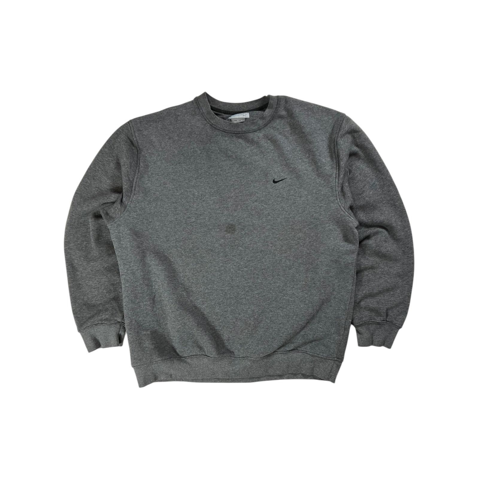 Nike × Vintage Vintage Y2K Nike mini swoosh grey crewneck (XL) Size US XL / EU 56 / 4 - 1 Thumbnail
