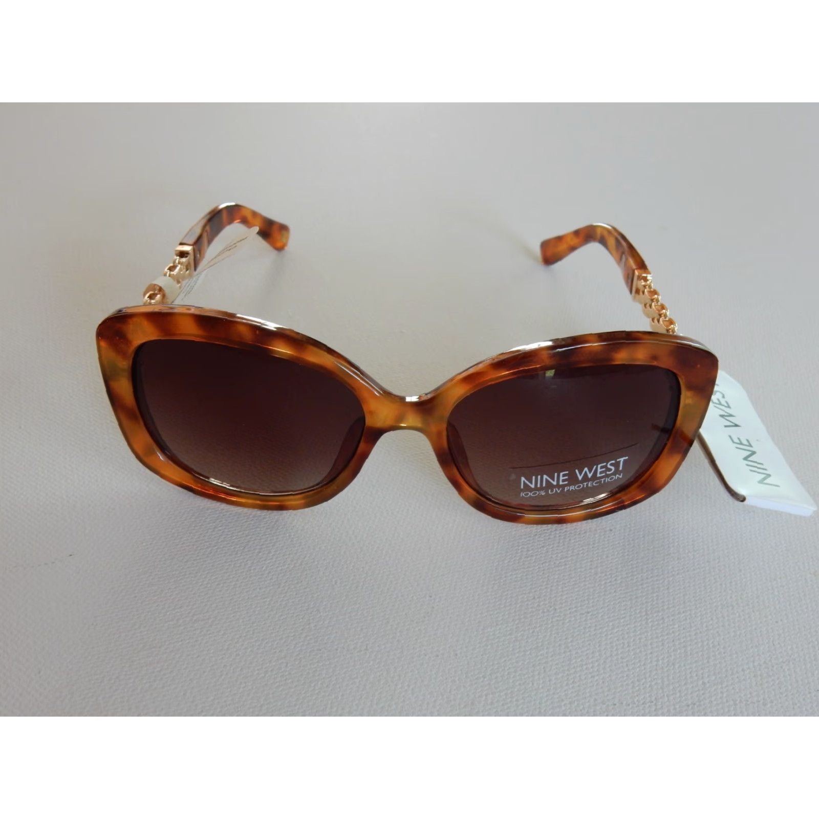 Nine West VINTAGE Nine West Sunglasses Women Brown Frame Small Scratches Size ONE SIZE - 2 Thumbnail