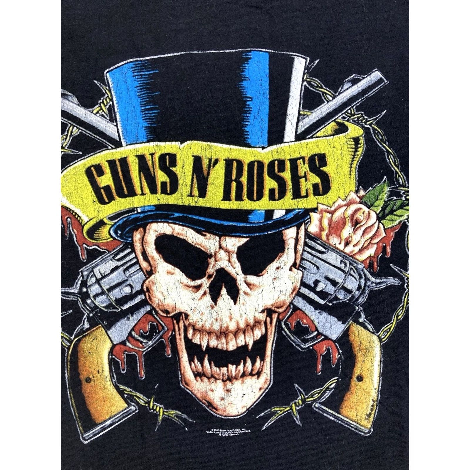Bravado VINTAGE Guns N Roses Graphic T-shirt Women Medium Black Short Sleeve Music Size M / US 6-8 / IT 42-44 - 2 Thumbnail