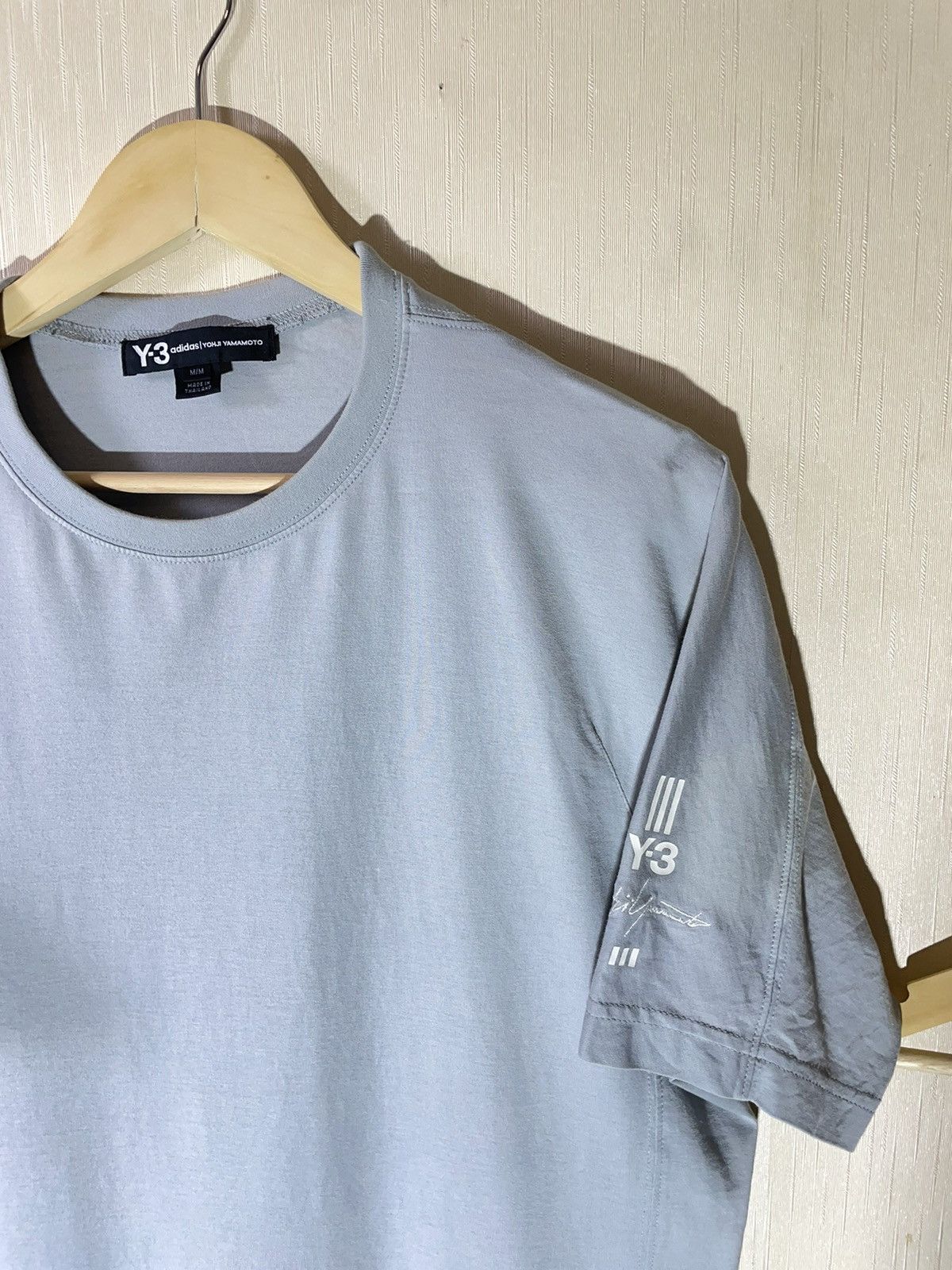Adidas × Japanese Brand × Yohji Yamamoto Adidas Yohji Yamamoto Y-3 streetwear T shirt Size US M / EU 48-50 / 2 - 2 Thumbnail