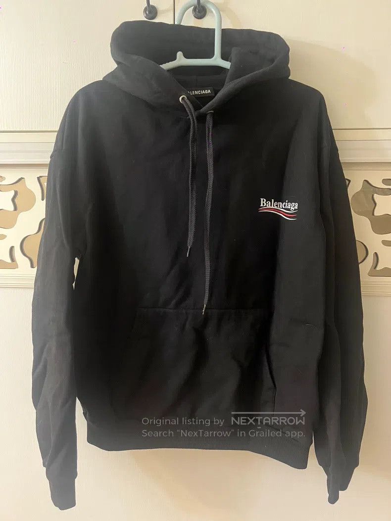 Balenciaga Balenciaga Coke Logo Black Hooded Sweatshirt Size US M / EU 48-50 / 2 - 1 Thumbnail