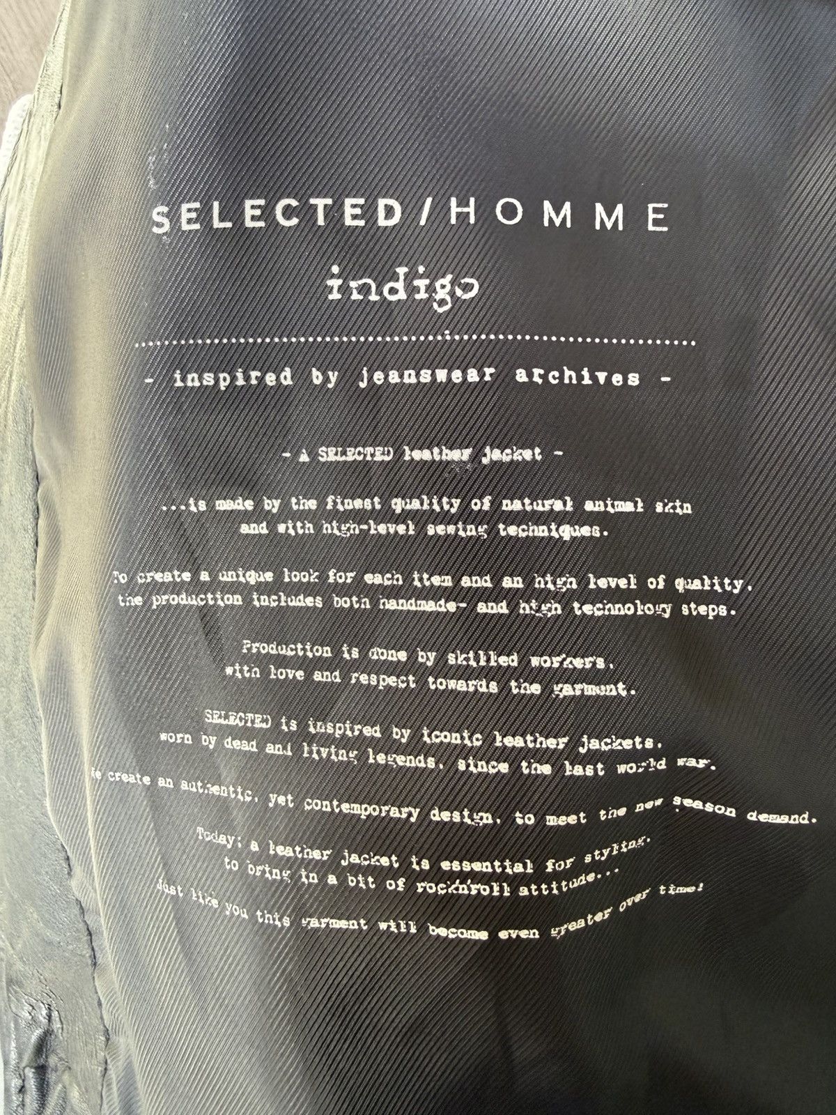 Selected Homme Selected Homme Black Leather Jacket M Size US L / EU 52-54 / 3 - 11 Thumbnail