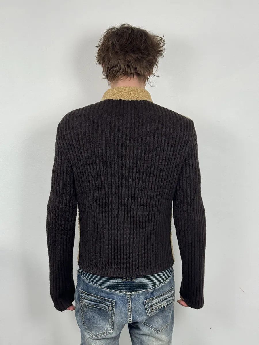 Dolce & Gabbana 1990s Dolce & Gabbana Brown Shearling Wool Leather Jacket Size US M / EU 48-50 / 2 - 4 Thumbnail