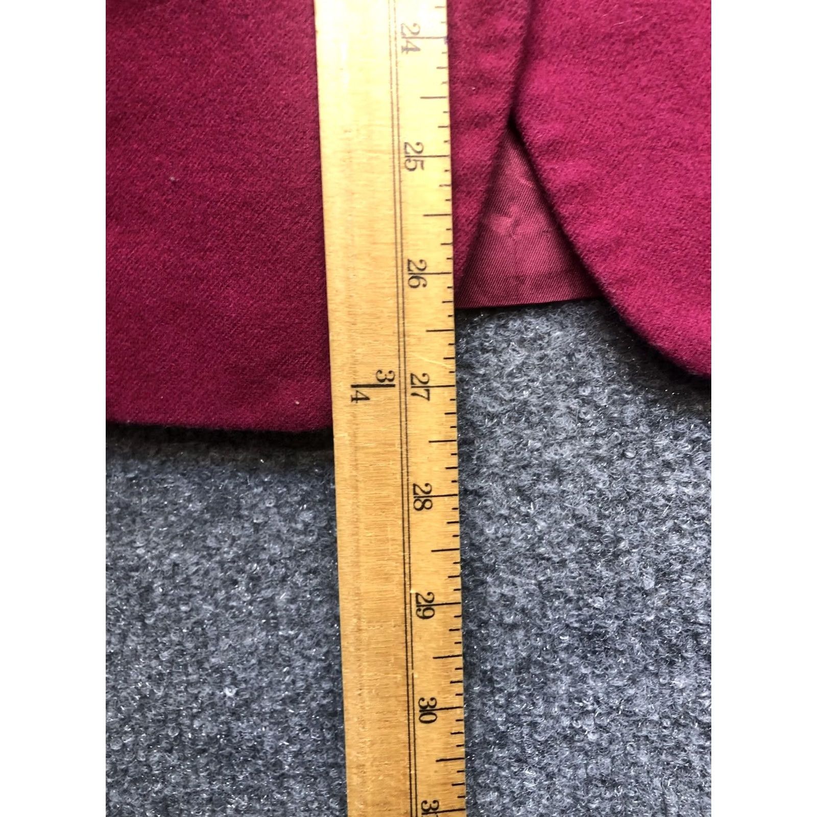 Pendleton VINTAGE Pendleton Blazer Womens Medium Burgundy Wool Two Button Made in USA 90s Size M / US 6-8 / IT 42-44 - 3 Thumbnail