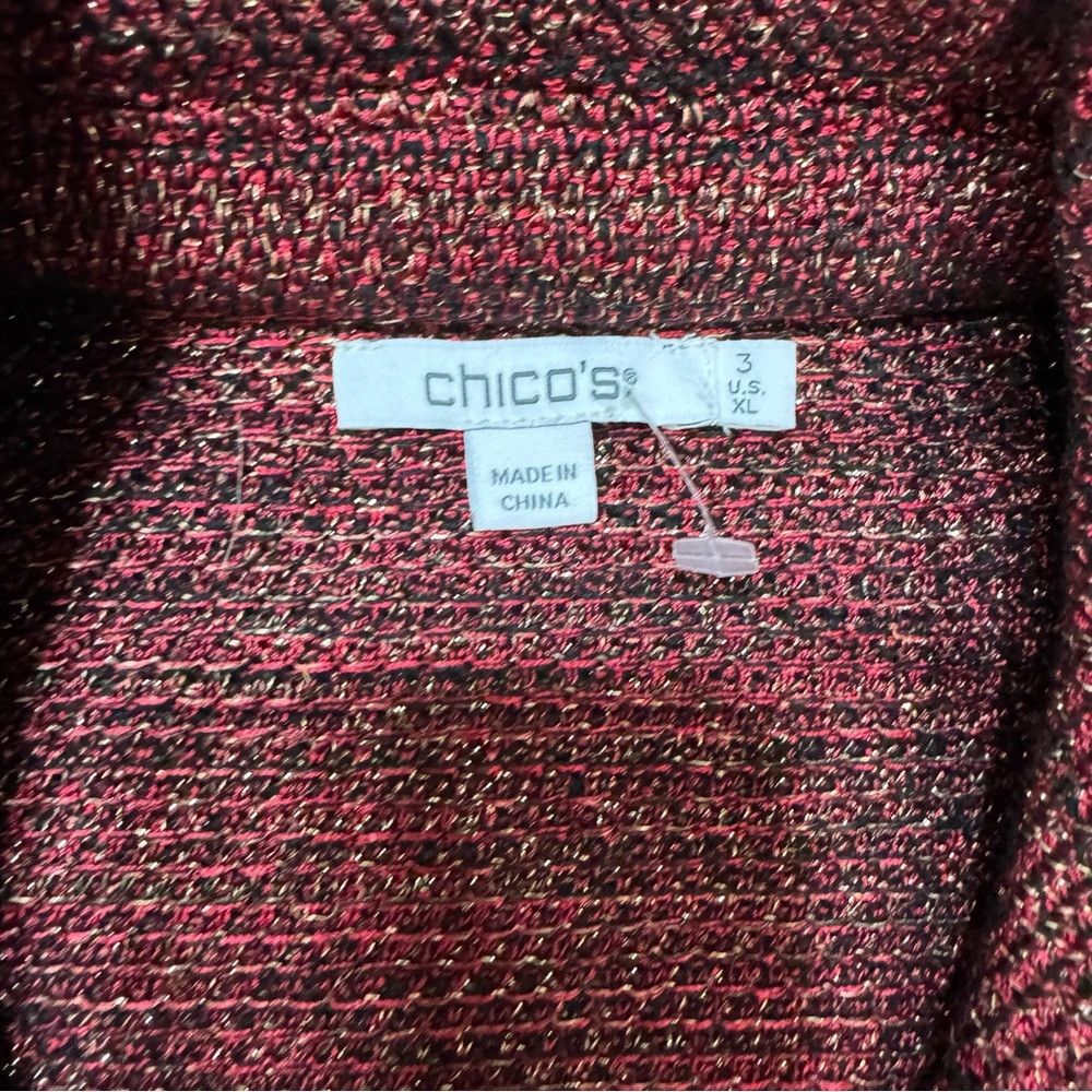 Chicos New Chico's Tweed Lurex Cardigan Sweater Size 3 US XL Size XL / US 12-14 / IT 48-50 - 7 Thumbnail