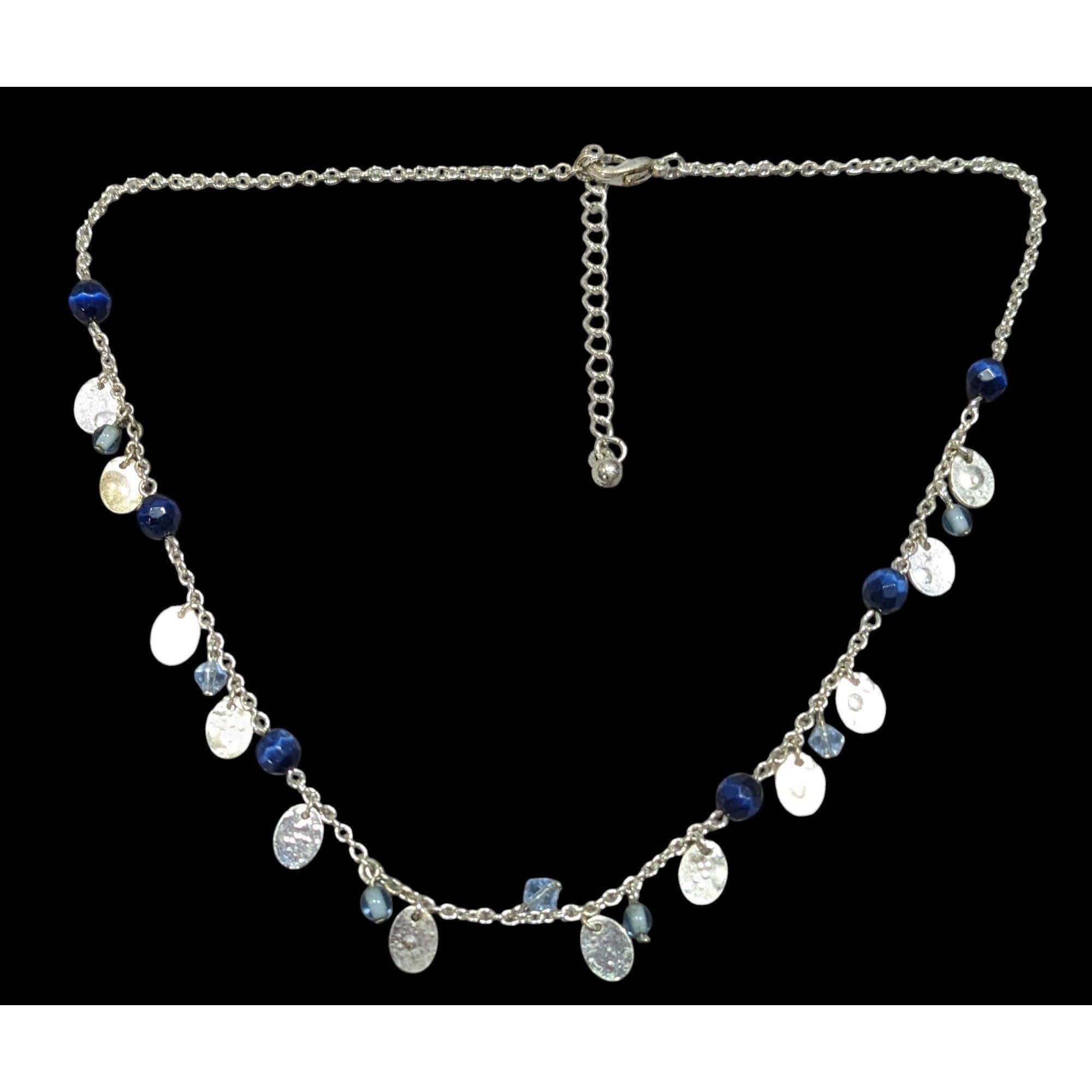 Other Preppy Classic Blue And Silver Tone Charm Necklace Size ONE SIZE - 1 Thumbnail