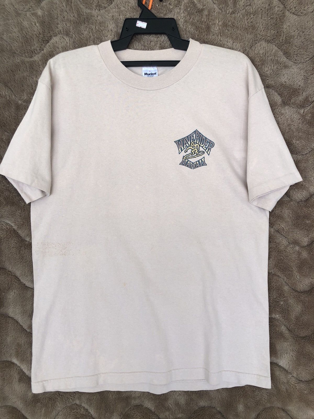 Vintage Vintage 90s WAVE RIDER HAWAIi Surf Tee Size US L / EU 52-54 / 3 - 3 Thumbnail
