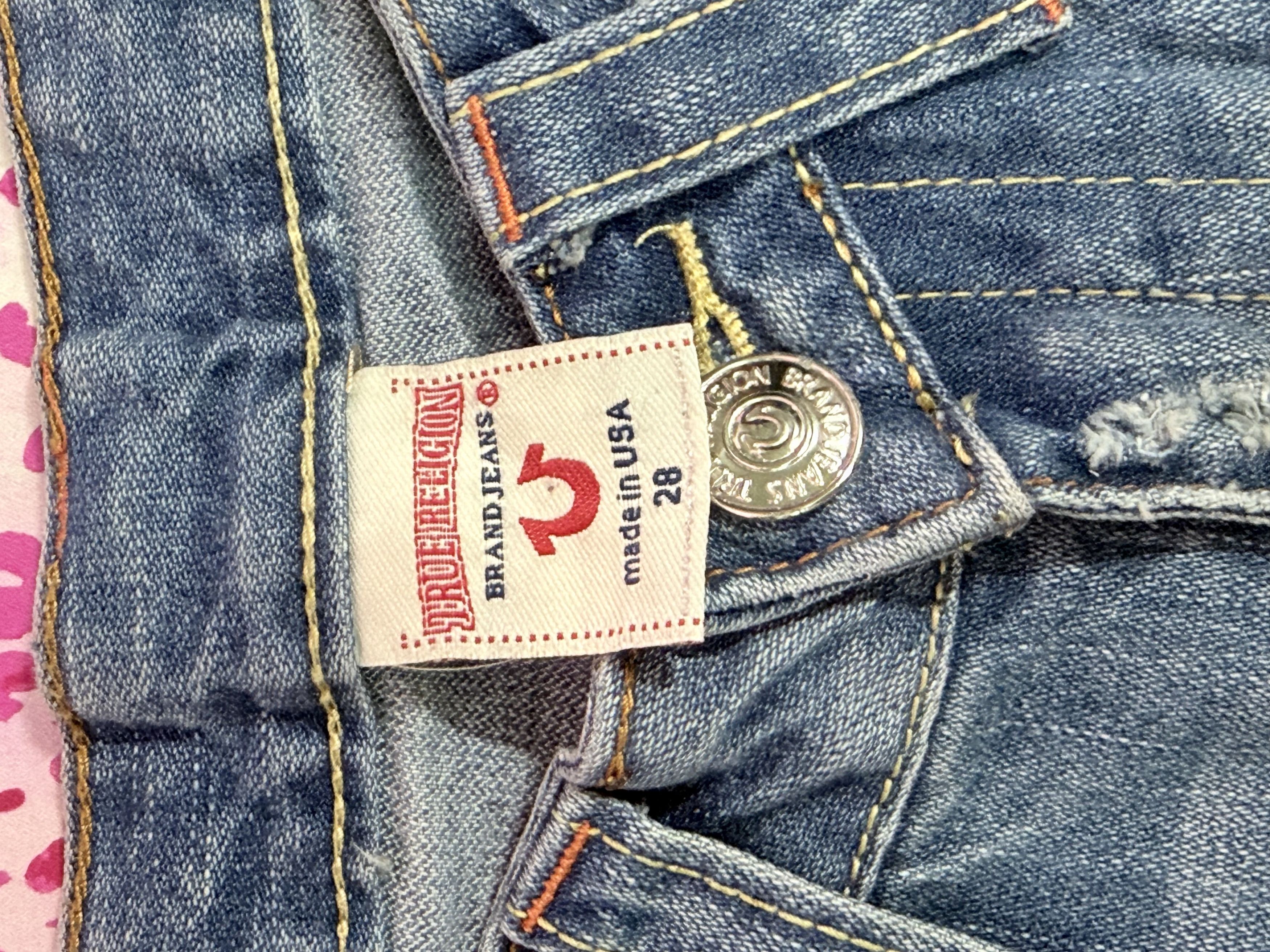 True Religion True Religion Joey Studded Jeans Size 28" / US 6 / IT 42 - 3 Thumbnail
