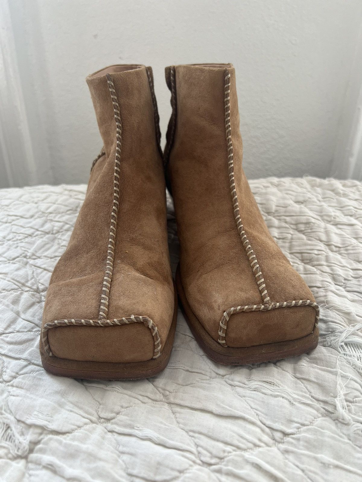 Eckhaus Latta × Ugg Cuban Heel Square Toe Boots | Grailed