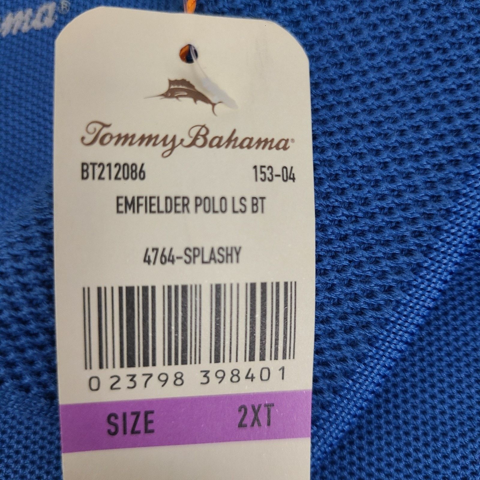 Tommy Bahama Tommy Bahama Long Sleeve Emfielder 2.0 Supima 2XT Blue NWT Size US XXL / EU 58 / 5 - 4 Thumbnail
