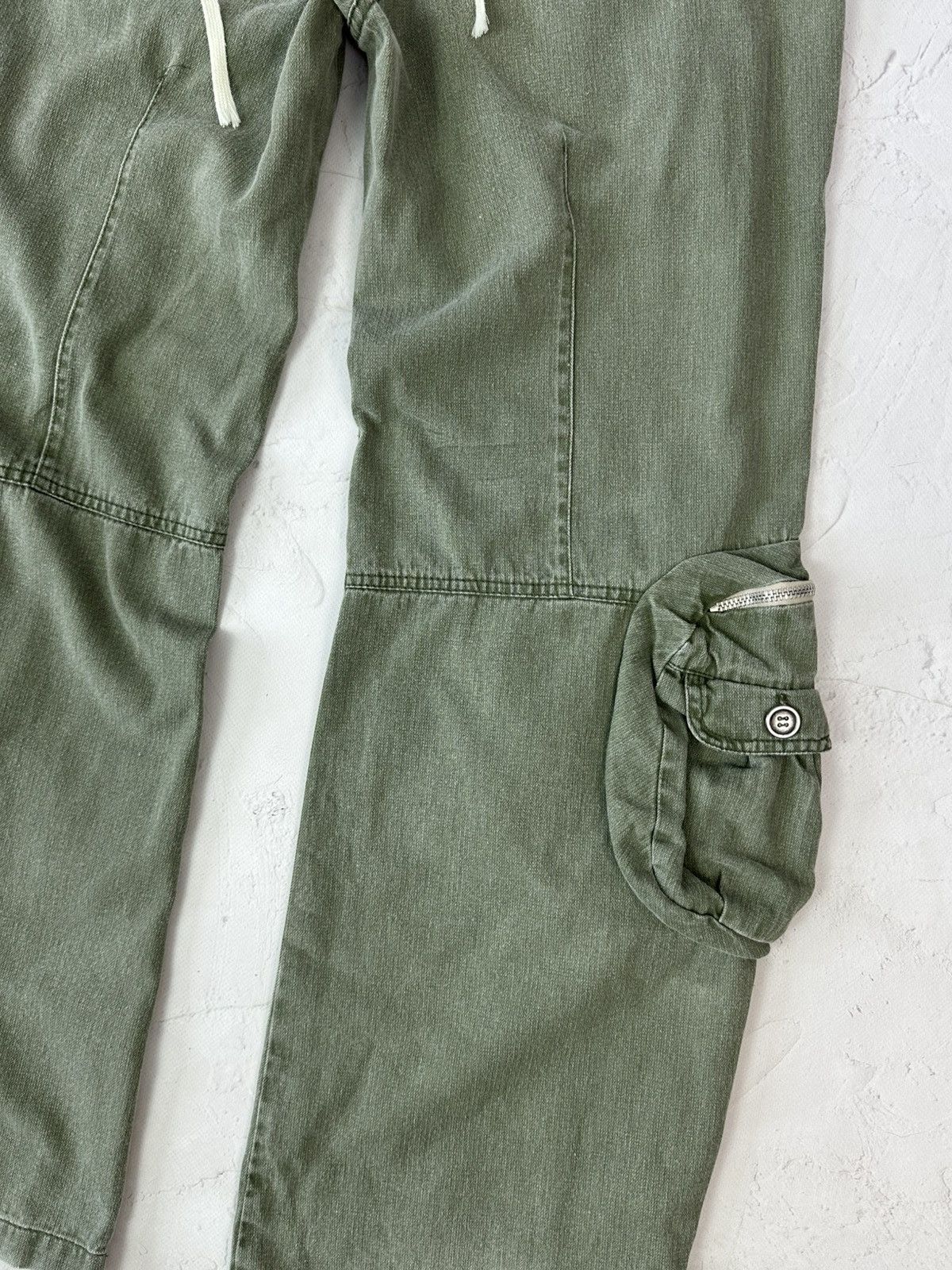 If Six Was Nine Vintage Cargo Khaki Flared Pants Size 28" / US 6 / IT 42 - 11 Thumbnail