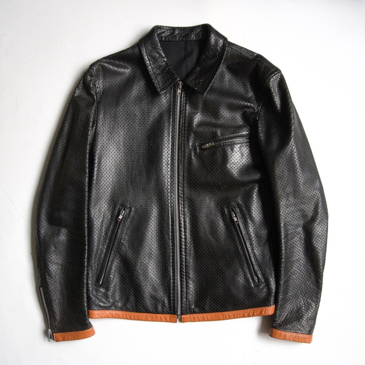 Comme des Garcons Comme des Garcons 99 Perforated Leather Jacket Size M Size US M / EU 48-50 / 2 - 1 Thumbnail