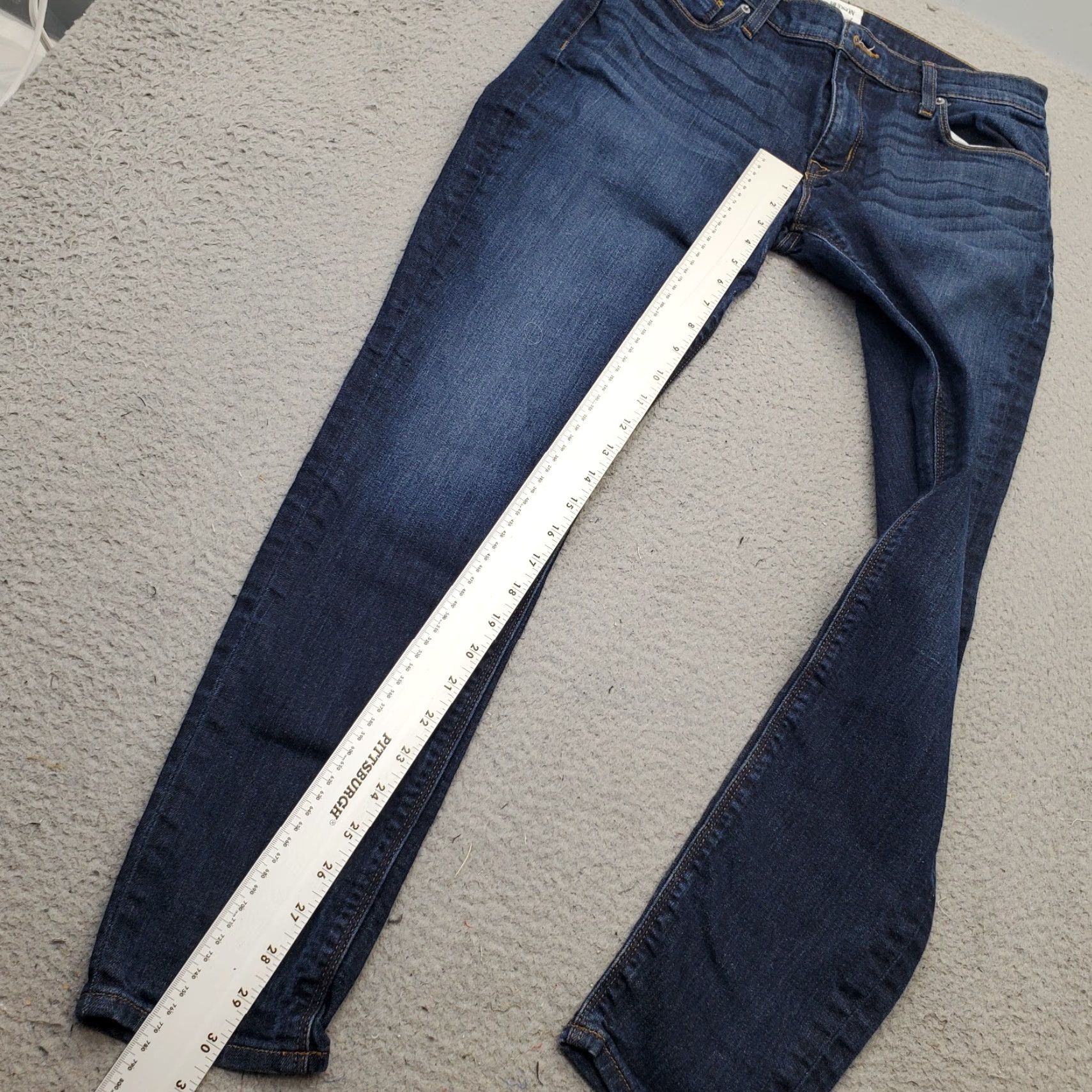 Hudson Hudson Womens Size 31 Blue Denim 5 Pocket Stretch Krista Super Skinny Jeans Size 24" / US 00 / IT 34 - 4 Thumbnail